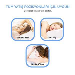 Papillow Medical Promed V Plus Cervical Boyun Destek Yastığı 60x34x11/7 Boyun Fıtığı Ve Düzleşmesi
