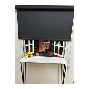 Mat Siyah Stor Perde 220x200 cm