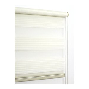 Geniş Pilise Krem Zebra Perde 130x260 120x260 cm