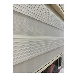 Geniş Plise Krem Zebra Perde 160x260 cm