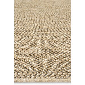 Cool Halı Madrid Natural Beyaz Mutfak Halısı Jüt Hasır Dokulu Balkon Ofis Halısı Outdoor Halı