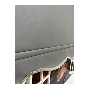 Mat Antrasit Dilimli Stor Perde 110x260 cm