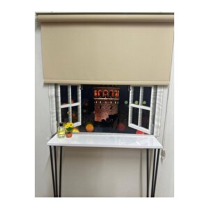 Mat Sütlü Kahve Stor Perde 100x210 cm