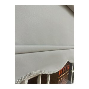 Mat Açık Gri Dilimli Stor Perde