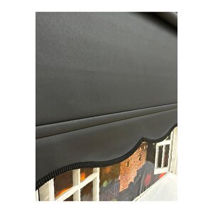Mat Siyah Dilimli Stor Perde 130x270 cm