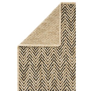 Cool Halı Madrid Natural Siyah Mutfak Halısı Jüt Hasır Dokulu Balkon Ofis Halısı Outdoor Halı