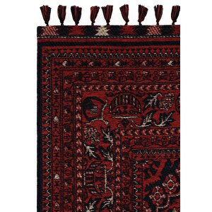 Cool Halı Atlas 05 Kırmızı Mutfak Halısı Yıkanabilir Halı Kaymaz Taban Afgan Halısı Salon Halısı