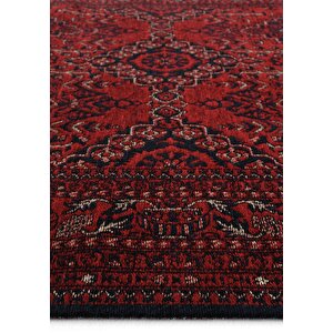 Cool Halı Atlas 05 Kırmızı Mutfak Halısı Yıkanabilir Halı Kaymaz Taban Afgan Halısı Salon Halısı