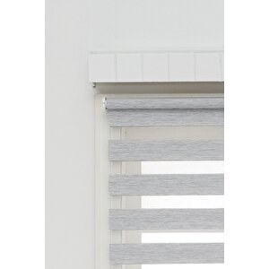 Bambu Raks Açık Gri Zebra Perde 60x200