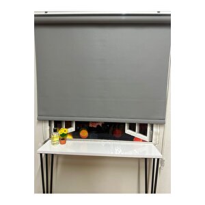 Mat Gri Stor Perde 120x260 cm