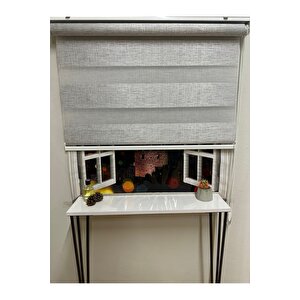 Kuzey Gri Zebra Perde 120x260 cm