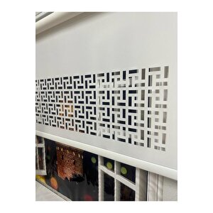 Mat Beyaz Lazer Kesimli Stor Perde - Model 2 180x260 cm
