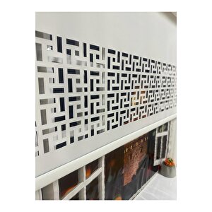 Mat Beyaz Lazer Kesimli Stor Perde - Model 2 180x260 cm