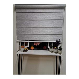 Bambu Raks Gri Zebra Perde 100x210 cm