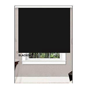 Blackout Karartma Işık Geçirmeyen Stor Perde Siyah 180x200 cm