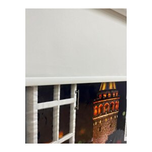 Blackout Işik Geçi̇rmeyen Stor Perde Beyaz 100x270 cm
