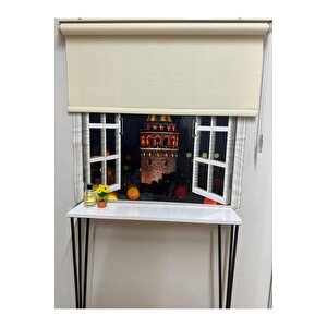 Mat Krem Stor Perde 150x260 cm