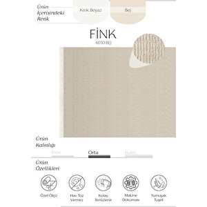 Fink 6050 Bej Bukle Salon Halısı Oturma Odası Halısı Kesme Halı Yolluk Koridor Halısı 120x180 cm