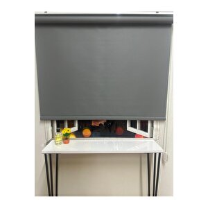 Mat Antrasit Stor Perde 190x200 cm