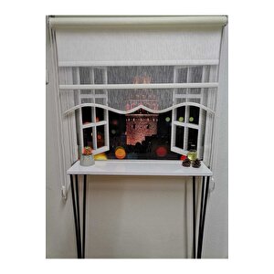 Çift Mekanizmalı Tül Ve Stor Perde - Model 2 100x260 cm