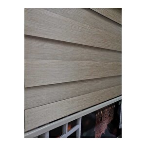 Bambu Raks Koyu Krem Zebra Perde 220x270 cm