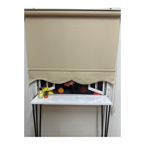 Mat Sütlü Kahve Dilimli Stor Perde 70x200 cm