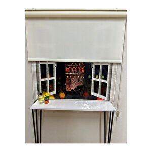 Mat Ekru Stor Perde 150x260 cm