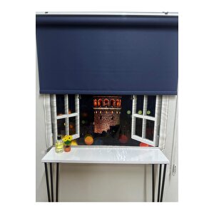 Mat Lacivert Stor Perde 120x260 cm