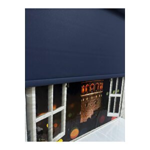 Mat Lacivert Stor Perde 120x260 cm