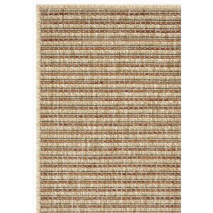 Cool Halı Madrid Natural Kiremit Mutfak Halısı Jüt Hasır Dokulu Balkon Ofis Halısı Outdoor Halı