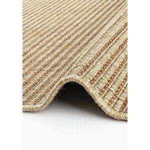 Cool Halı Madrid Natural Kiremit Mutfak Halısı Jüt Hasır Dokulu Balkon Ofis Halısı Outdoor Halı
