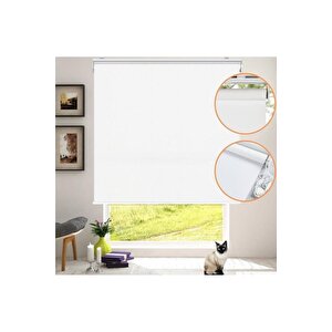 Mat Beyaz Stor Perde 60x260 cm