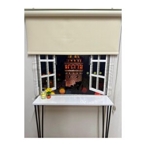 Blackout Işik Geçi̇rmeyen Stor Perde Krem 200x200 cm