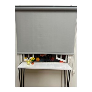 Blackout Işik Geçi̇rmeyen Stor Perde Gri̇ 80x200 cm