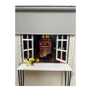 Blackout Işik Geçi̇rmeyen Stor Perde Gri̇ 80x200 cm