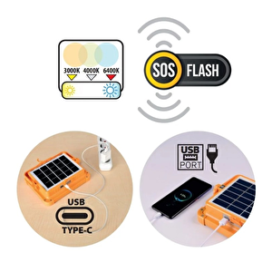 Horoz Turbo 200w Taşınabilir Led Solar Projöktör