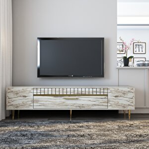 Dekolp1ct Tv Sehpasi Efesmermer-Altın Efesmermer-Altın