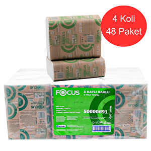 Focus Optimum Z Katlama Kağıt Havlu 20 Cm X 24 Cm 4 koli (48 paket) (50000691)