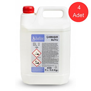 Çamaşır Suyu 4 Adet X 5 Litre