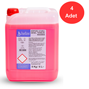 Köpüğü Ayarlı Genel Temizlik Maddesi, 4 Adet X 5 Lt. (yer Yıkama Makineleri İçin)
