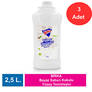 Birka Beyaz Sabun Kokulu Yüzey Temizleyici 3 Adet X 2,5 L.