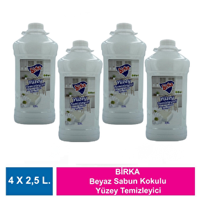 Beyaz Sabun Kokulu Yüzey Temizleyici 4 Adet X 2,5 L.