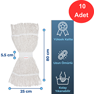 Islak Mop 375 Gr. X 10 Adet