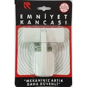 Pimapen Alüminyum Kapılar Için Hırsızlara Karşı Levyeyle Açılmayı Önleyici Lüks Emniyet Kancası Kilidi - Beyaz