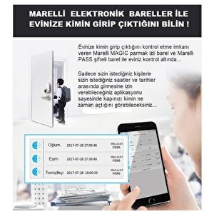 Marelli Magic Parmak Izli Ve Cep Telefonuyla Açılan Kilit Kapı Göbeği, Bareli, Silindiri