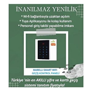 Marelli Mrl12-wifi Smart Wifi Bağlantılı Cep Telefonuyla Açılabilen Kart Ve Şifreli Geçiş Giriş Sistemi Ünitesi