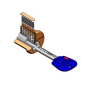 Mul-t-lock (multilock, Multlock) Integratör Mtl300 Mandalli Tuzakli Patentli Anahtarlı Barel