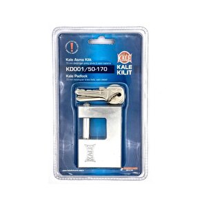 Kale Kd001/50-170 70 Mm Prinç Kayar Milli Pimli Saten Asma Kilit