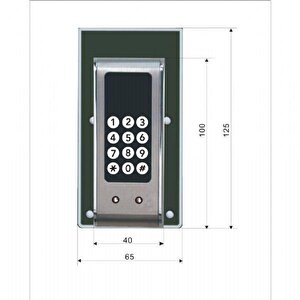 Marelli Yeni Tip Soyunma Dolapları Için Elektronik Kabin Kilidi Ahşap Için