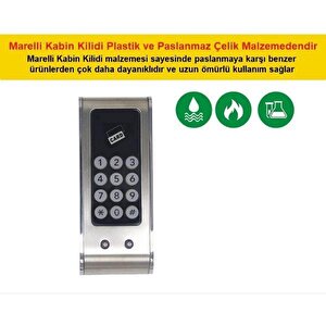 Marelli Yeni Tip Soyunma Dolapları Için Elektronik Kabin Kilidi Ahşap Için